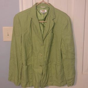 Talbots Irish Linen Blazer Jacket